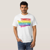 wastonerkleurenlijnen t-shirt (Voorkant volledig)