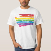 wastonerkleurenlijnen t-shirt (Voorkant)