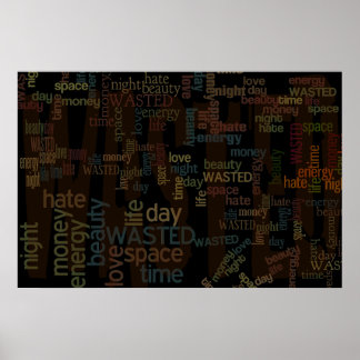 Wastwoorden Collage Poster