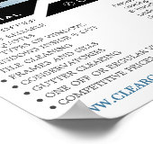 Wasvenster, venster reinigen Adverteren Poster (Hoek)