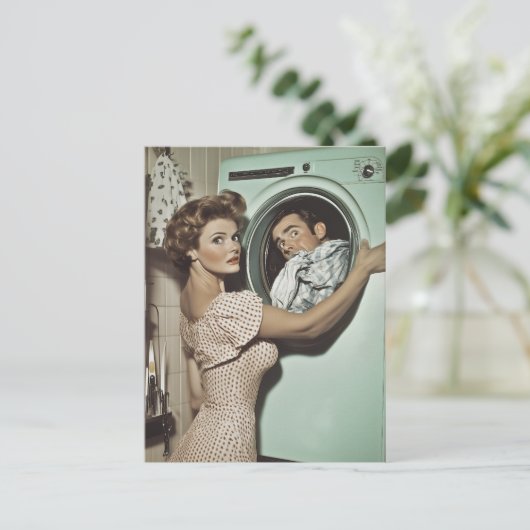  wasverrassing briefkaart (Staand voorkant)