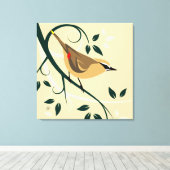 Wasvogels Canvas Afdruk (Insitu (Houten vloer))