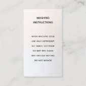 Wasvoorschriften - Simple Modern Visitekaartje (Voorkant)