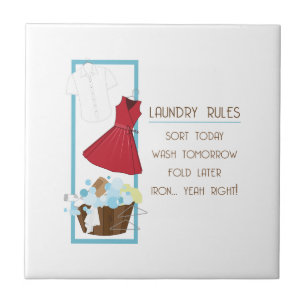 Wasvoorschriften Tegeltje