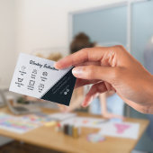 Wasvoorschriften Zwart Wit Grijs Dank u wel Bu Visitekaartje