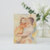 Wasvrouw en kind (1886) Pierre-Auguste Renoir Briefkaart (Staand voorkant)