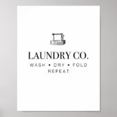 Waswasmachine Vet Herhaal de kunstwerken op het th Poster (Voorkant)