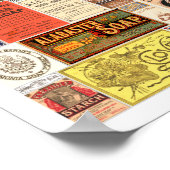 waswasmiddelenlabels Waskamer Poster (Hoek)