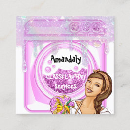 Waswasprogramma's QR-codeschijven Vierkante Visitekaartje