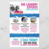 Waswasservice Flyer (Voorkant)