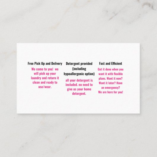 Waswasservice Visitekaartje (Achterkant)