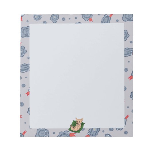 Waszegel met bloemen notitieblok (Voorkant)