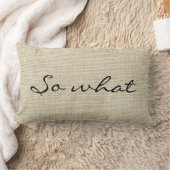 "Wat" - Aangepersonaliseerde linen Kussen (Deken)