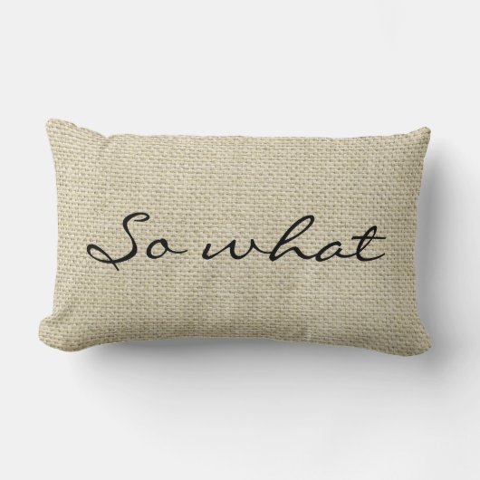"Wat" - Aangepersonaliseerde linen Kussen (Voorkant)