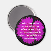 "Wat achter ons ligt..." Magneet (Voorkant / Achterkant)