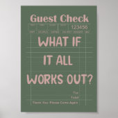 Wat Als Alles Goed Uitpakt Motiverende Poster (Voorkant)