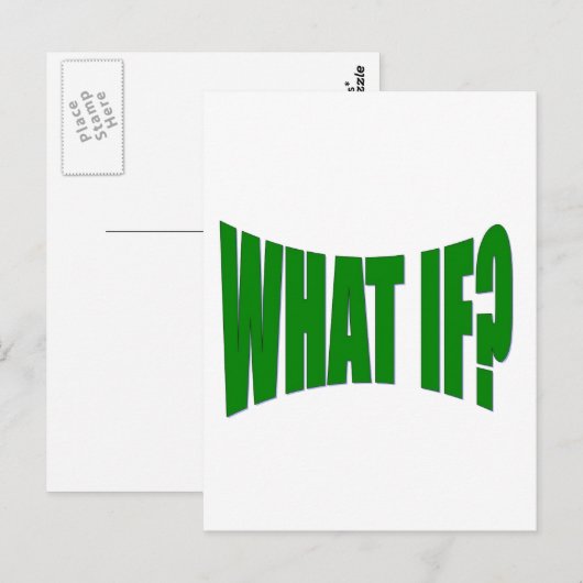 Wat als briefkaart (Voorkant / Achterkant)
