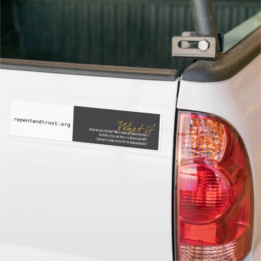 Wat als Bumpersticker (Op Truck)