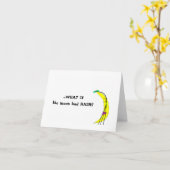 WAT ALS de maan HAAR had? Notecard Kaart (Gele Bloem)