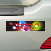 Wat als de sleutelhanger echt is wat het allemaal bumpersticker (Op auto)