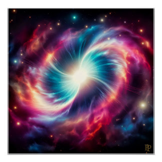 Wat als een wit gat perfect poster