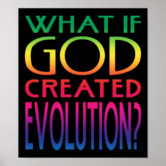 Wat als God de evolutie Creëer? Intelligent ontwer Poster (Voorkant)