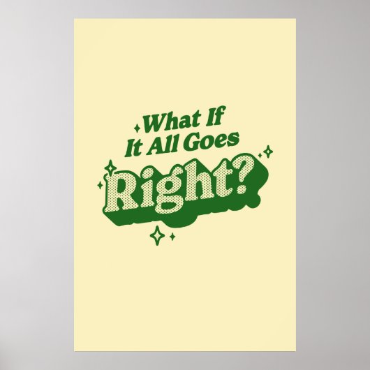 Wat als het allemaal goed gaat Poster (Voorkant)