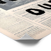 Wat als het allemaal werkt - Retro krantenstijl Poster (Hoek)