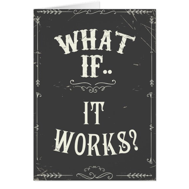 Wat als het werkt? (Voorkant)