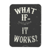 Wat als... het werkt? Inspirerend prijsopgave Magneet (Verticaal)