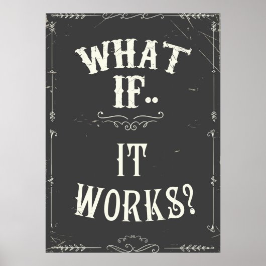 Wat als het werkt? poster (Voorkant)
