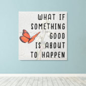 Wat als iets goed canvas muurkunst (Insitu (Houten vloer))