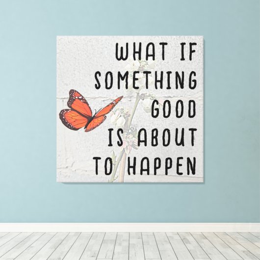 Wat als iets goed canvas muurkunst (Insitu (Houten vloer))