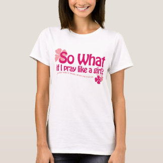 Wat als ik als een meisje gebeten word? t-shirt