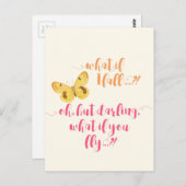 Wat als ik herfst? - INSPIREREND BRIEFKAART (Voorkant / Achterkant)