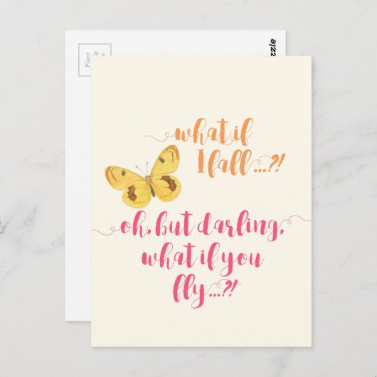 Wat als ik herfst? - INSPIREREND BRIEFKAART (Voorkant / Achterkant)