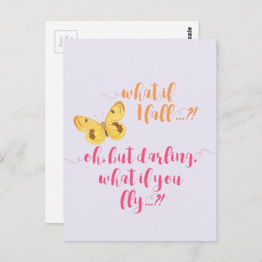 Wat als ik herfst? - INSPIREREND BRIEFKAART (Voorkant / Achterkant)