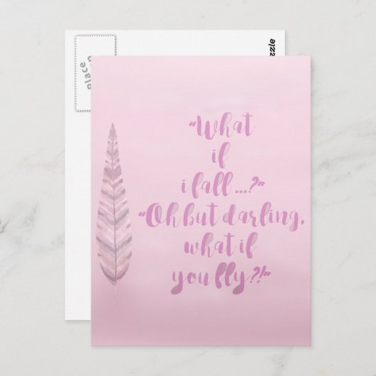 Wat als ik herfst? Inspirerend Briefkaart (Voorkant / Achterkant)