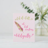 Wat als ik herfst? - Inspirerend prijsopgave Briefkaart (Staand voorkant)