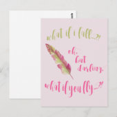 Wat als ik herfst? - Inspirerend prijsopgave Briefkaart (Voorkant / Achterkant)