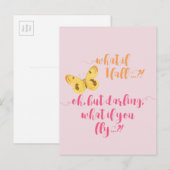 Wat als ik herfst? - Inspirerend prijsopgave Briefkaart (Voorkant / Achterkant)