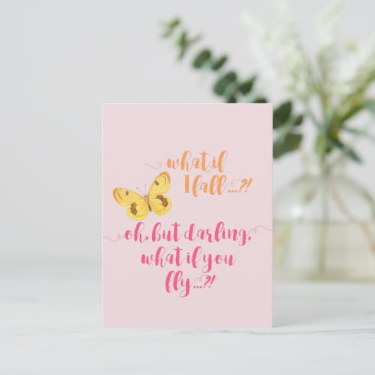 Wat als ik herfst? - Inspirerend prijsopgave Briefkaart (Staand voorkant)