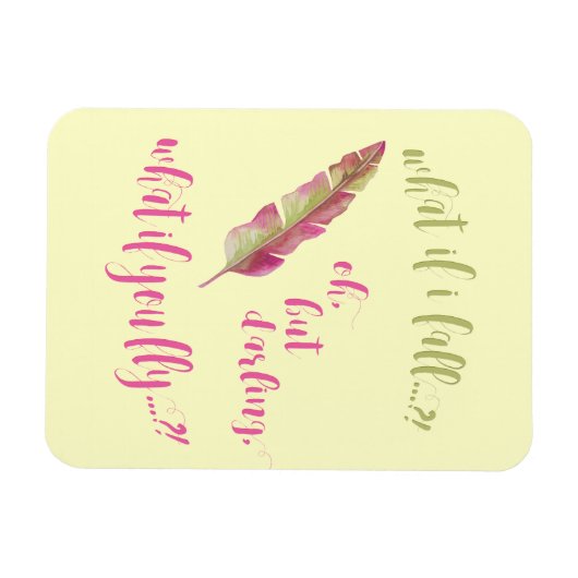 Wat als ik herfst? Inspirerend prijsopgave Magneet (Horizontaal)