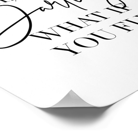 Wat als ik Herfst? Maar wat als je vliegt? Poster (Hoek)