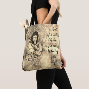 Wat als ik herfst? Sepia toon oorspronkelijke illu Tote Bag