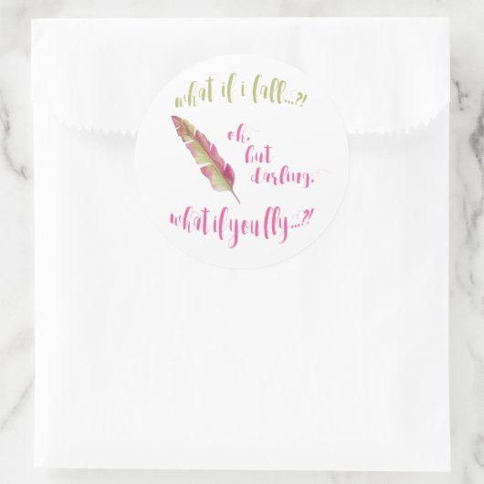 Wat als ik herfst? Sticker (Tas)