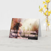 Wat als ik - het citaat van Erin Hanson val Kaart (Gele Bloem)