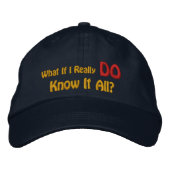 Wat als ik het echt allemaal weet? pet (Voorkant)