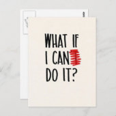 Wat als ik het niet kan? Motivatie Briefkaart (Voorkant / Achterkant)