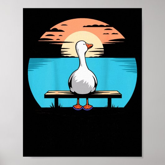 Wat Als Ik Niet Dom Genoeg Ben Gans Grappige Domme Poster (Voorkant)